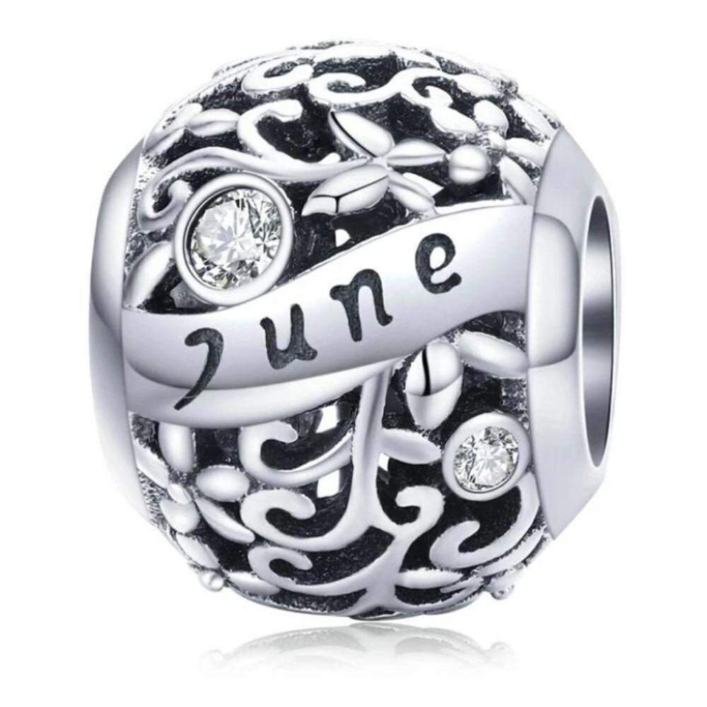 925 Silver June Birthstone Charm